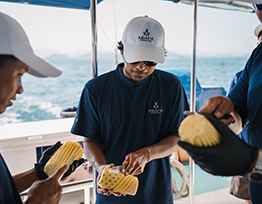 Crew on the job